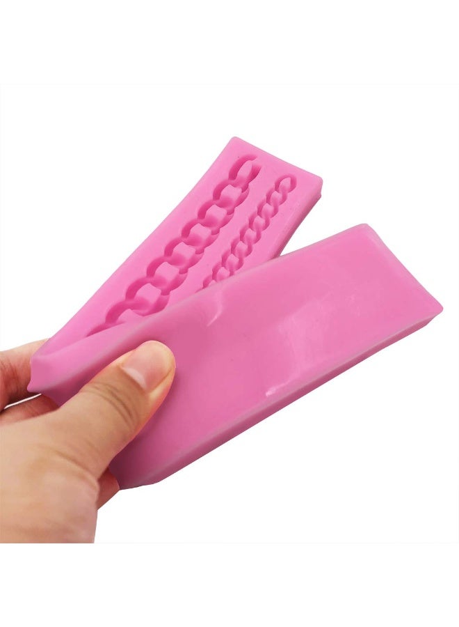 KOOTIPS Diamond Chain Silicone Fondant Mold Cake Decorating Pastry Gum Pastry Tool Kitchen Tool Sugar Paste Baking Mould Cookie Pastry - Image 4